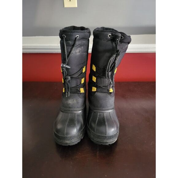 SKI-DOO X-Team SKIDOO Snowmobile Boots Yellow Black Men’s Size 6 - Picture 5 of 9